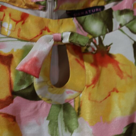 Signature by Robbie Bee Floral Print Midi Dress 16 Vintage Elegant Work Party - Picture 8 of 13